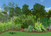 Edible Demonstration Garden Featuring Tropical Fruit Trees - Laveen, AZ © LADiva Artistry Landscape Design Solutions 2018